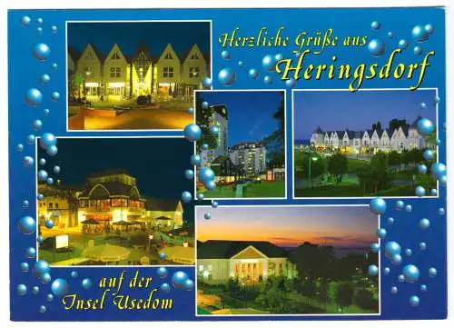AK, Seebad Heringsdorf auf Usedom, fünf Abb., gestaltet, um 1995
