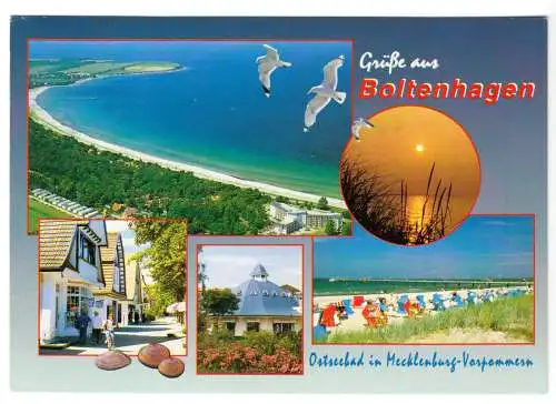 AK, Ostseebad Boltenhagen, fünf Abb., gestaltet, um 2006