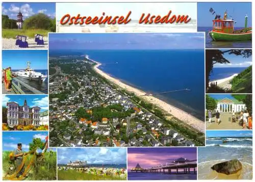 AK, Insel Usedom, 12 Abb., um 2010