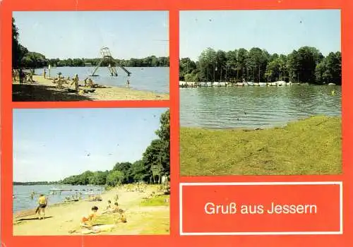 AK, Jessern Kr. Lübben, drei Abb., um 1988