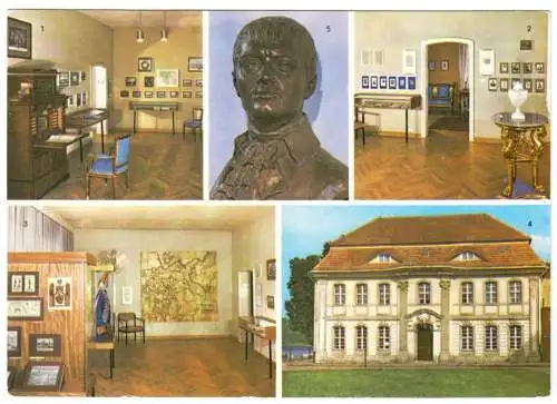 AK, Frankfurt Oder, Kleist Gedenk- und Forschungsstätte, fünf Abb., 1973