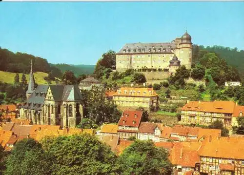 AK, Stolberg Harz, Kr. Sangerhausen, Blick zum FDGB-Heim "Comenius", 1982