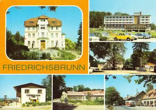 AK, Friedrichsbrunn Kr. Quedlinburg, sechs Abb., 1983