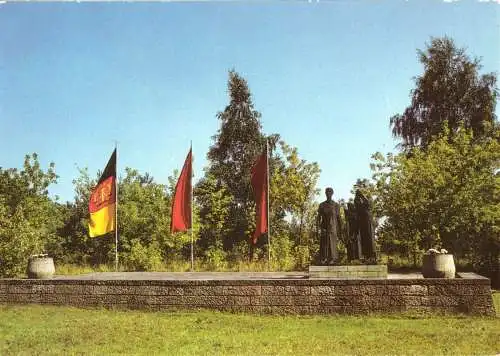 AK, Fürstenberg Havel, Gedenkstätte Ravensbrück, Mahnmal, Vers. 2, 1987