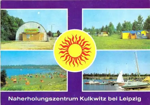 AK, Kulkwitz bei Leipzig, Naherholungszentrum Kulkwitz, vier Abb., Vers. 2, 1979