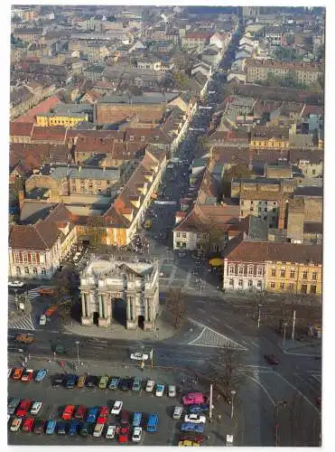 AK, Potsdam, Luftbildansicht der Brandenburger Str., um 1991