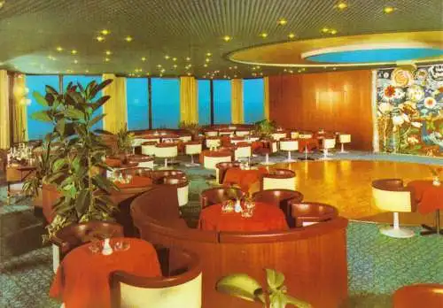 AK, Rostock Warnemünde, Hotel "Neptun", Sky-Bar, 1974, Reprint, 2015