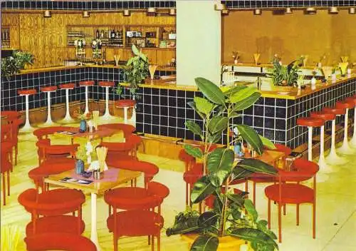 AK, Rostock Warnemünde, Hotel "Neptun", Mokka-Milch-Eisbar 1982, Reprint, 2015