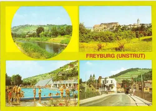 AK, Freyburg Unstrut, vier Abb., 1989