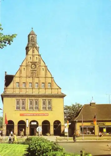 AK, Schkeuditz, Kr. Leipzig, Rathaus, 1986