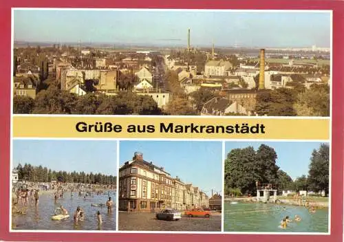 AK, Markranstädt Kr. Leipzig, vier Abb., 1987