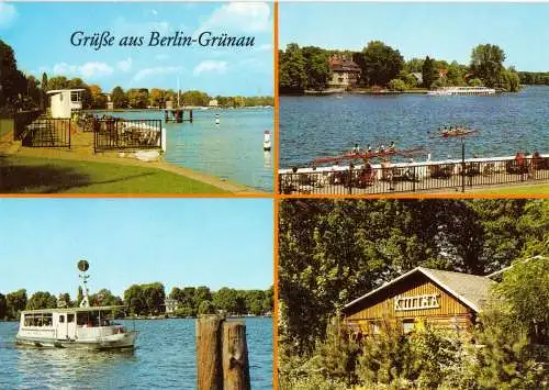 AK, Berlin Grünau, vier Abb., Version 2, 1988