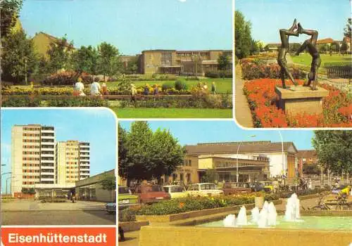 AK, Eisenhüttenstadt, vier Abb., 1982