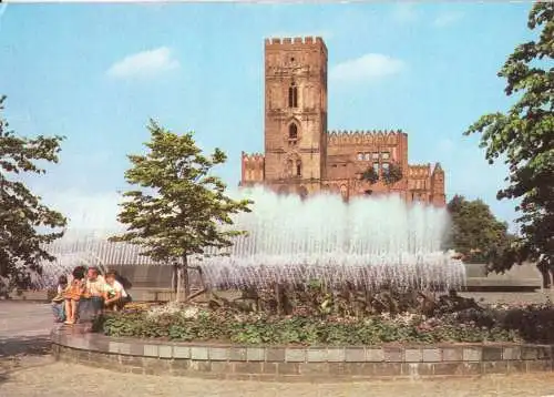 AK, Frankfurt Oder, An den Wasserspielen, 1981