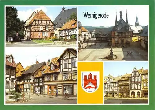 AK, Wernigerode Harz, vier Abb., 1990