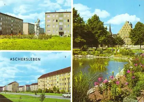 AK, Aschersleben, drei Abb., 1976
