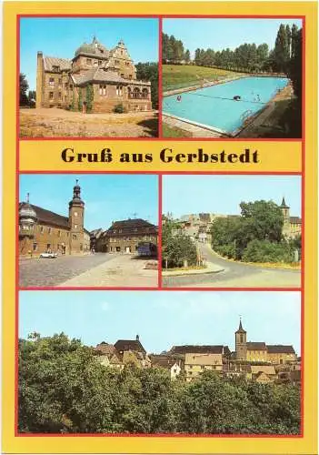 AK, Gerbstedt Kr. Hettstedt, fünf Abb., 1986