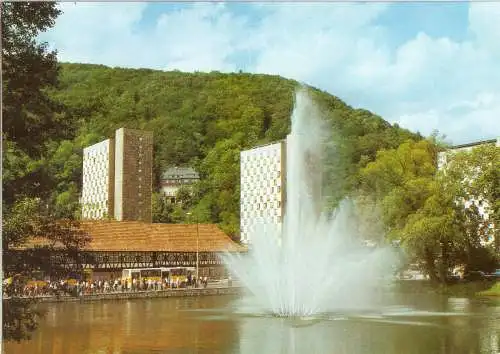 AK, Suhl, Stadtzentrum mit Waffenmuseum, 1986