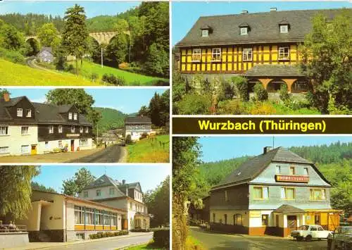 AK, Wurzbach Thür., fünf Abb., 1980