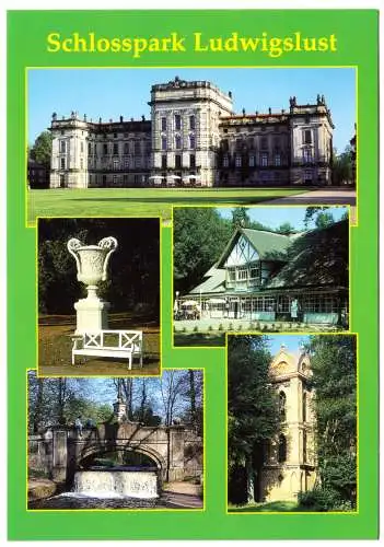 AK, Ludwigslust, Schloßpark, fünf Abb., um 2010