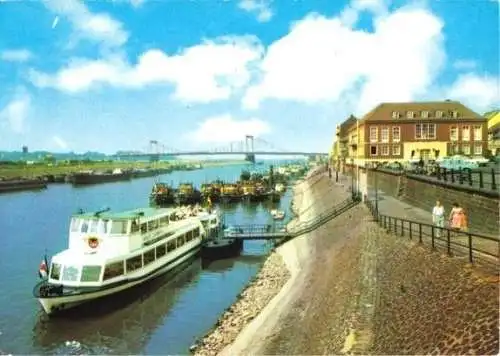 AK, Duisburg, Schifferbörse, Fahrgastschiff Stadt Duisburg, 1984