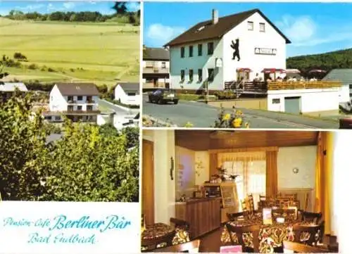 AK, Bad Endbach, Pension - Café "Berliner Bär", um 1980
