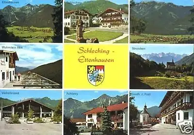 AK, Schleching - Ettenhausen, acht Abb., 1978