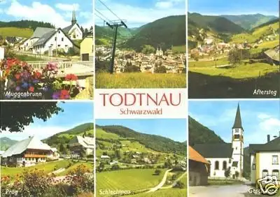 AK, Todtnau Schwarzw., sechs Abb., ca. 1980