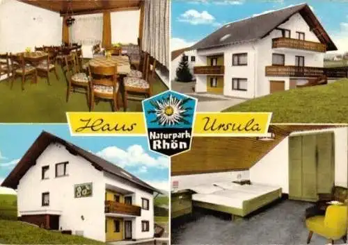 AK, Hilders - Batten, Pension Haus Ursula, vier Abb., 1982