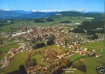 AK, Lindenberg Allgäu, Luftbild, 1976