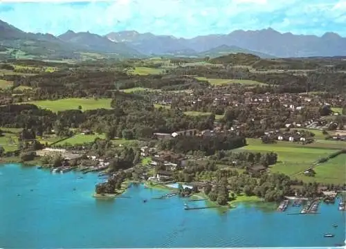 AK, Stock - Hafen und Prien am Chiemsee, Luftbild, 1982