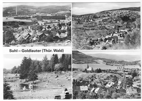 AK, Suhl - Goldlauter Thür. Wald, vier Abb., 1982