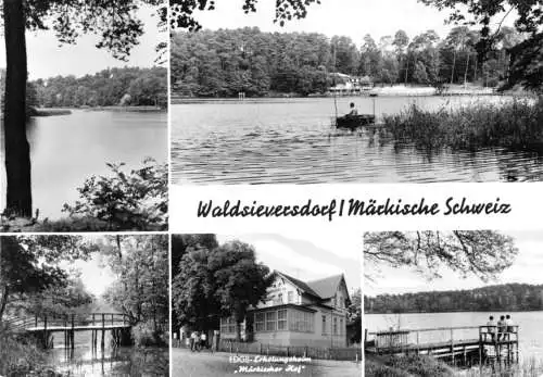 AK, Waldsieversdorf Märkische Schweiz, fünf Abb., 1973