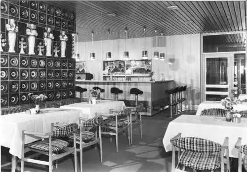 AK, Klink Kr. Waren Müritz, Erholungsheim "Herbert Warnke", Dachcafé, 1979