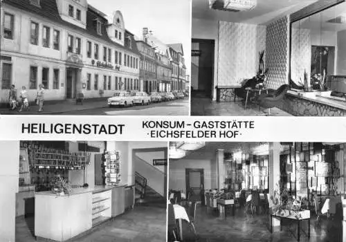 AK, Heiligenstadt, Konsum-Gaststätte "Eichsfelder Hof", vier Abb., 1977
