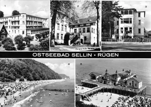 AK, Sellin Rügen, fünf Abb., 1975