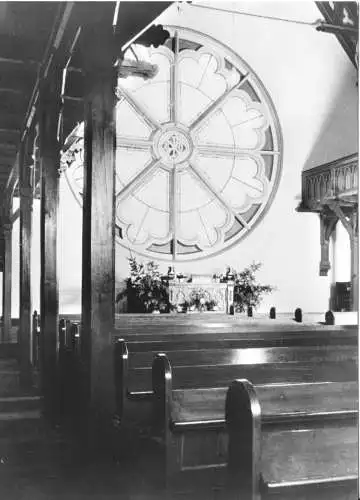 AK, Friedensau bei Burg, Kapelle, Innenansicht, 1970