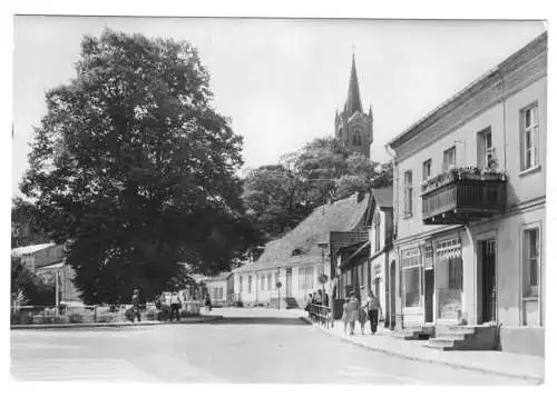 AK, Feldberg Meckl., Fürstenberger Str., 1986