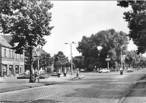 AK, Wolfen, Leipziger Str., belebt, 1976
