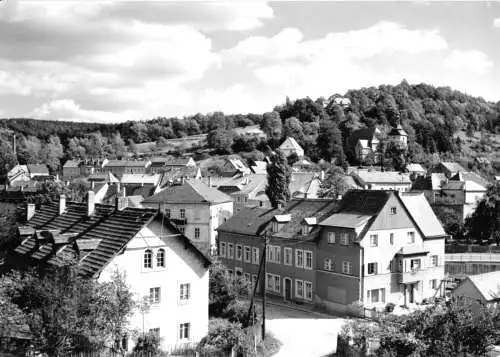 AK, Bad Gottleuba, Teilansicht mit Kirche und Blindenheim, 1980