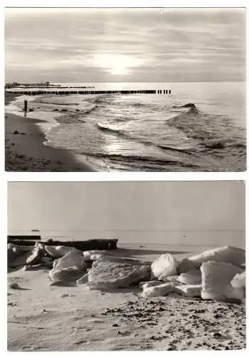 AK (2), Ostseebad Kühlungsborn, Stimmungen am Meer, 1975