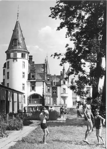 AK, Klink Kr. Waren Müritz, FDGB-Erholungsheim Schloß Klink, Teilansicht, 1974