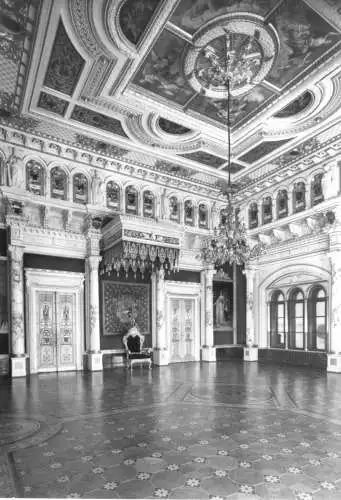 AK, Schwerin, Schloß Schwerin, Thronsaal, 1984