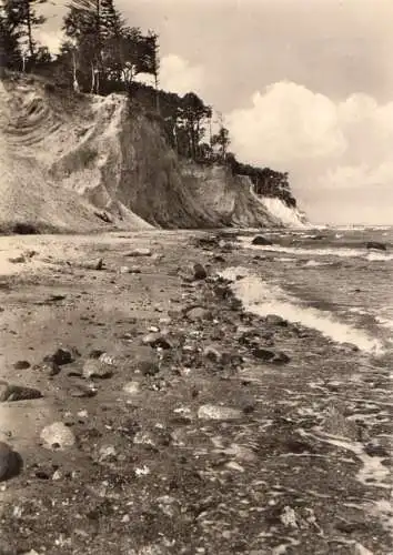 AK, Rostock Warnemünde, Stoltera, Steilküste, 1961