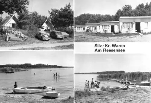 AK, Silz Kr. Waren Müritz, Am Fleesensee, vier Abb., 1984