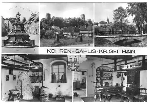 AK, Kohren-Sahlis, fünf Abb., 1985