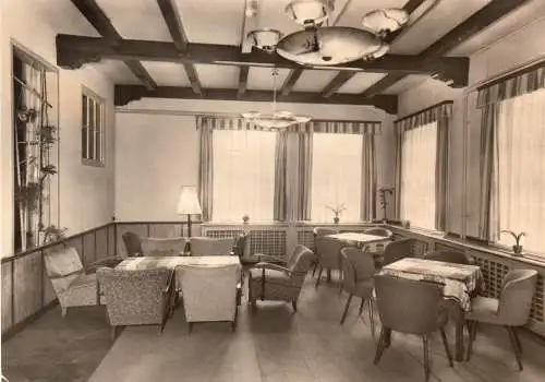 AK, Ilsenburg Harz, Kurheim "Martin-Andersen-Nexö", Klubraum, 1964