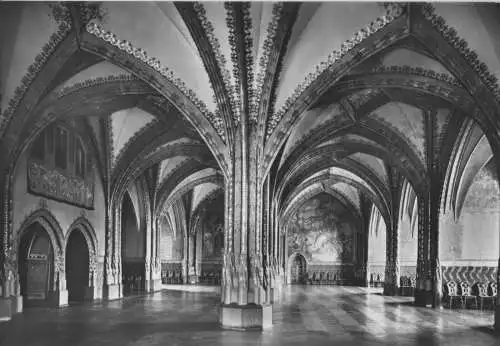 AK, Meißen, Albrechtsburg, Großer Bankettsaal, 1987