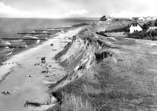 AK, Ostseebad Ahrenshoop, Partie an der Steilküste, 1968