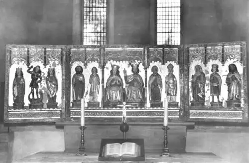 AK, Drübeck Kr. Wernigerode, Klosterkirche, Altar, 1980
